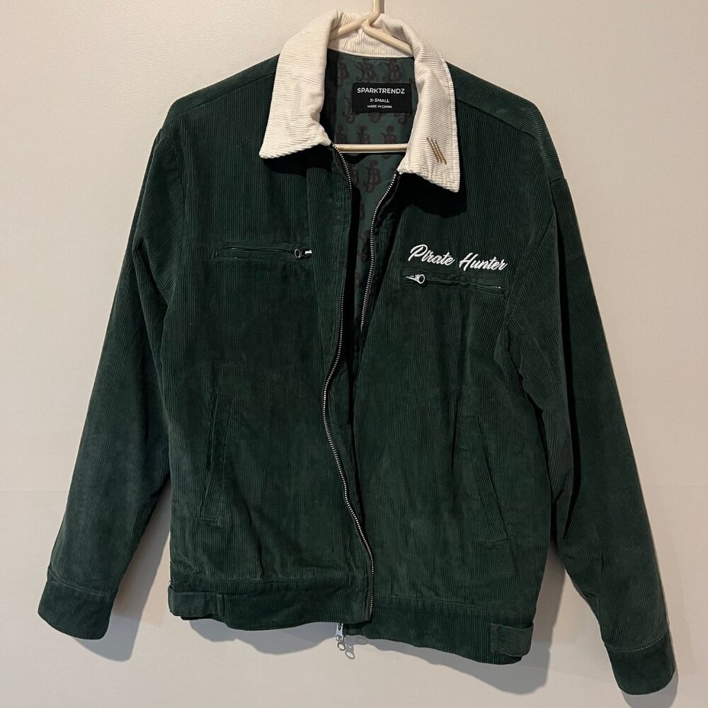 Sparktrendz One Piece Zoro Green Corduroy Jacket